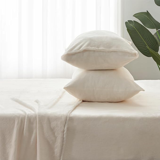 BEDELITE Flannel Sheets Twin Size White - Image 9