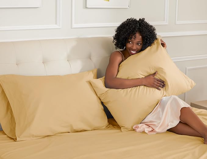 Sunflower King Pillowcases Set of 2, 100% Cotton King Size Pillow Cases 2 - Image 3