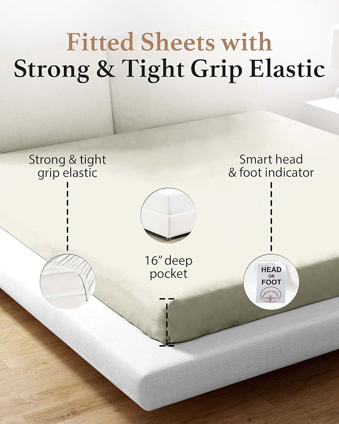 Good Sleep Bedding King Size Fitted Sheets Only - Image 4