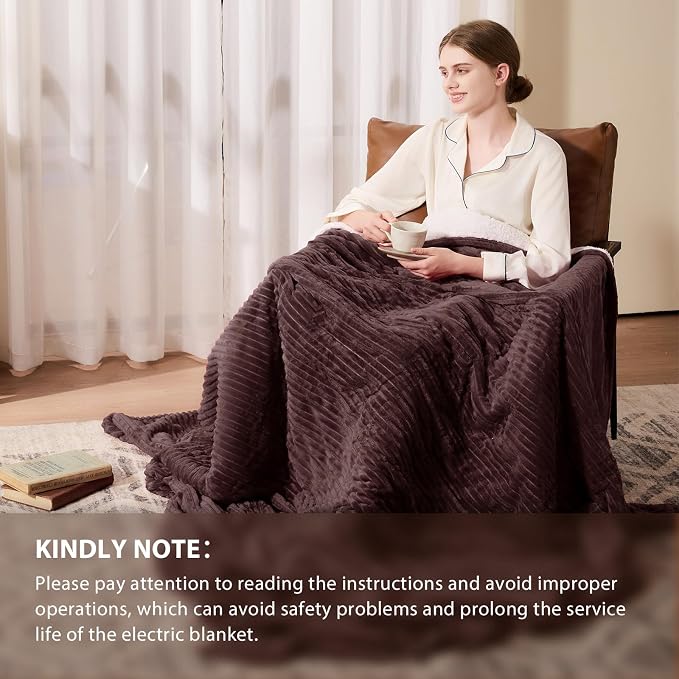 Homemate Electric Heated Blanket Queen Size - Image 6