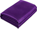 Homiest Purple Satin Flat Sheet King Size Bedding, Ultra Soft, Sold Separately by Homiest