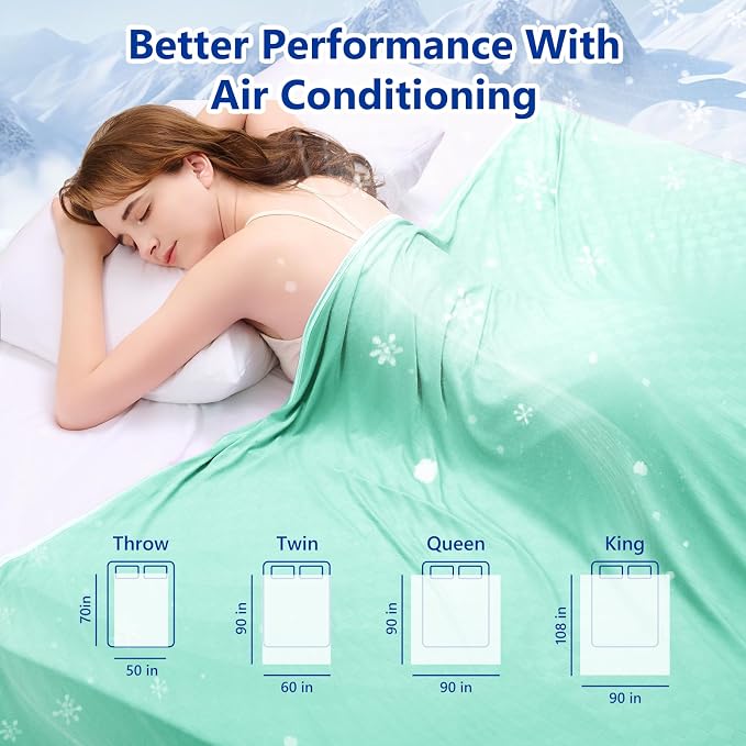 Topcee Cooling Blanket Full Size- 60"x90" Summer Cooling Throw Blanket - Image 7