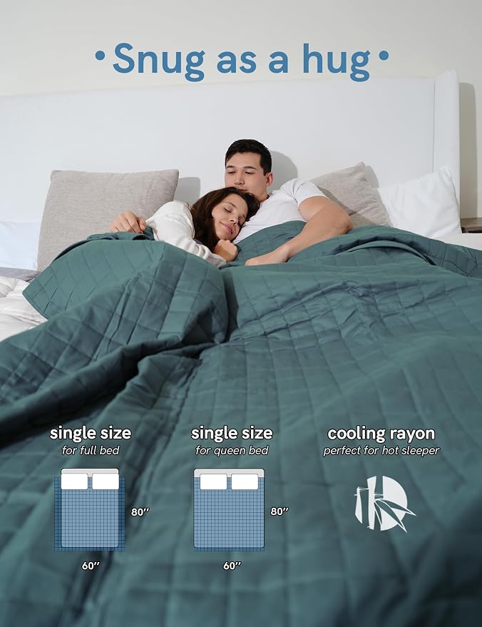 YnM Exclusive Cooling Weighted Blanket Rayon, Bed Blanket - Image 5