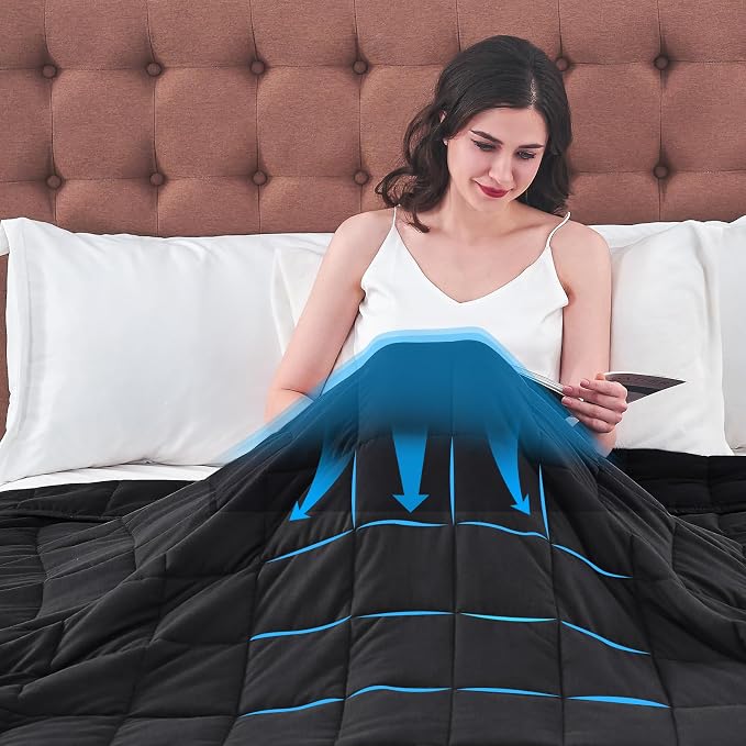 yescool Weighted Blanket for Adults Cooling Heavy Blanket for Sleeping Perfect - Image 9