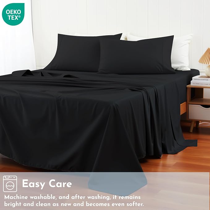 Cotton Flat Sheets Only, 600 TC 100% Cotton Flat Sheet Top Sheet Only, TwinXL - Image 8