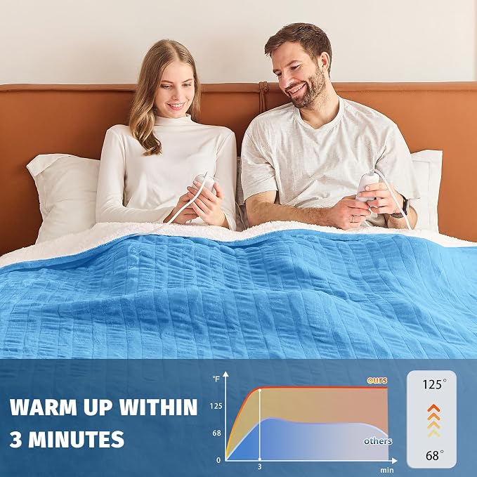 Heated Electric Blanket Queen Size - Image 5