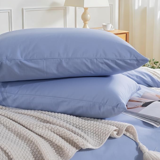 NEXHOME PRO Twin Duvet Cover Set, 100% Washed Cotton - Image 7