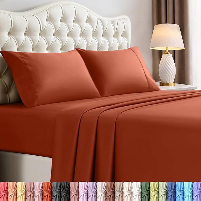 Utopia Bedding Full Size Sheet Set – 4 Piece Bed Sheets, Soft and Breathable by UTOPIABEDDING