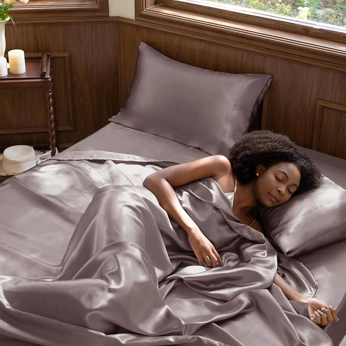 CozyLux Satin Sheets Full Size Sheets - Image 2