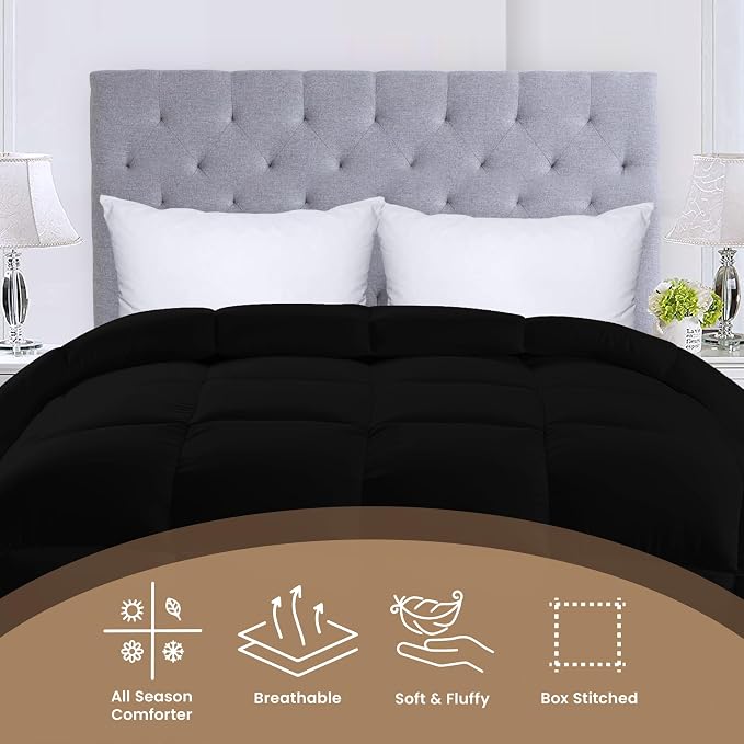 Utopia Bedding Comforters Twin Size, All Season Duvet Insert, Down Alternative - Image 3