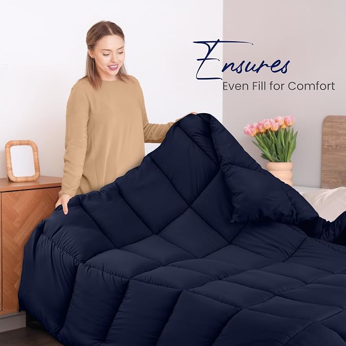 Utopia Bedding Comforters Queen Size, All Season Duvet Insert, Down Alternative - Image 4