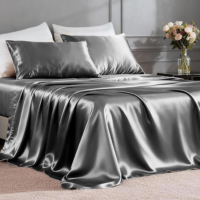 FreshCulture Satin Sheets Full Size by FreshCulture