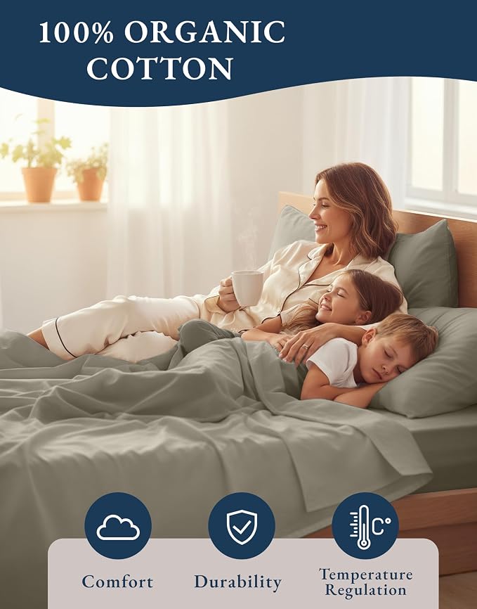 LANE LINEN Twin XL Bed Sheets Set - Image 6