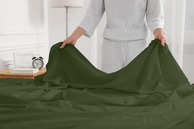 RUVANTI 100% Cotton Sheets – California King Percale Bedding, Cooling & - Image 8