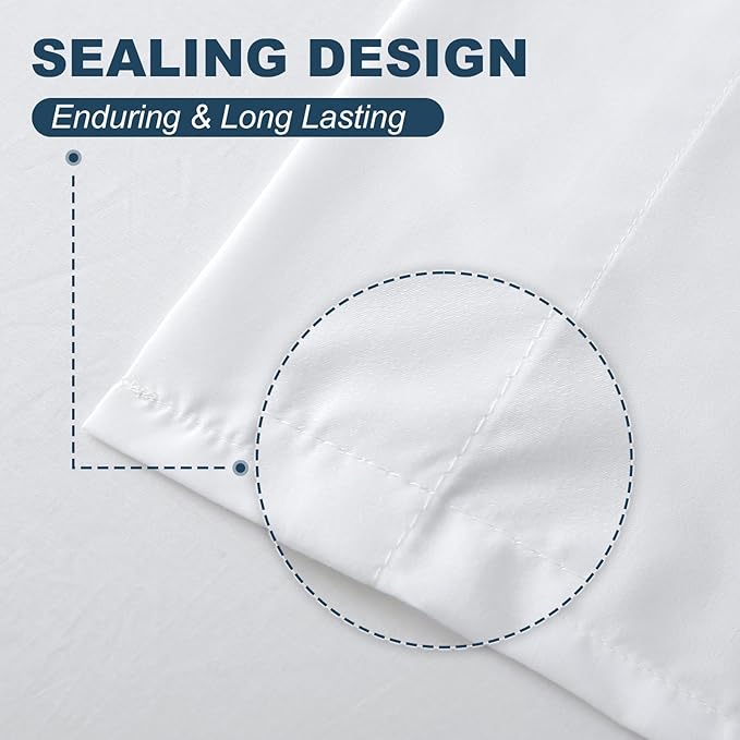 Lavisun Queen Flat Sheet, 1 Pack White Queen Bed Sheet Only - Image 4