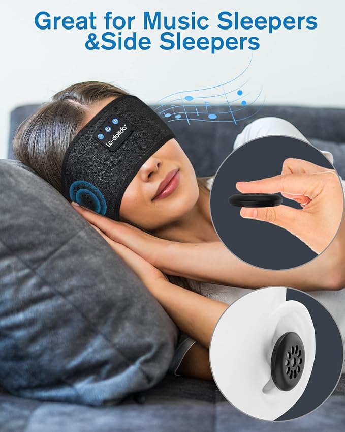 LC-dolida Sleep Headphones Bluetooth Music Band Headphones - Image 3