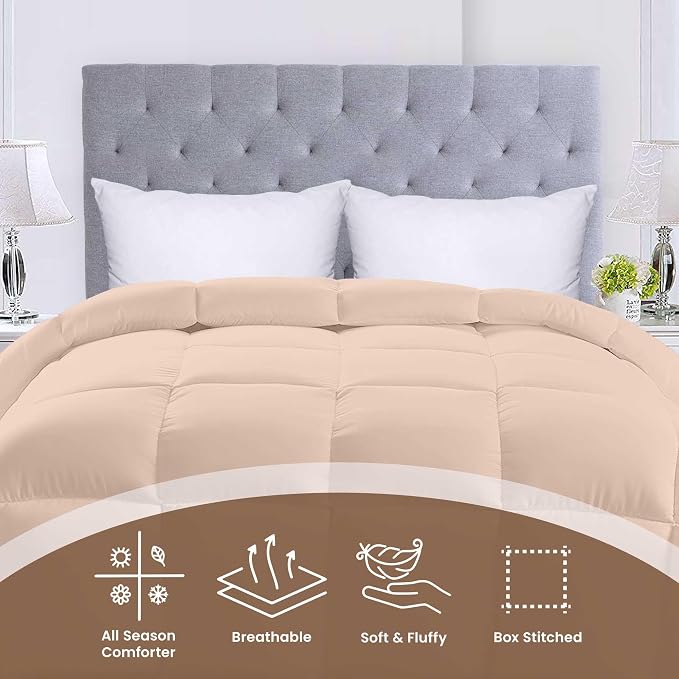 Utopia Bedding Comforters Twin Size, All Season Duvet Insert, Down Alternative - Image 3