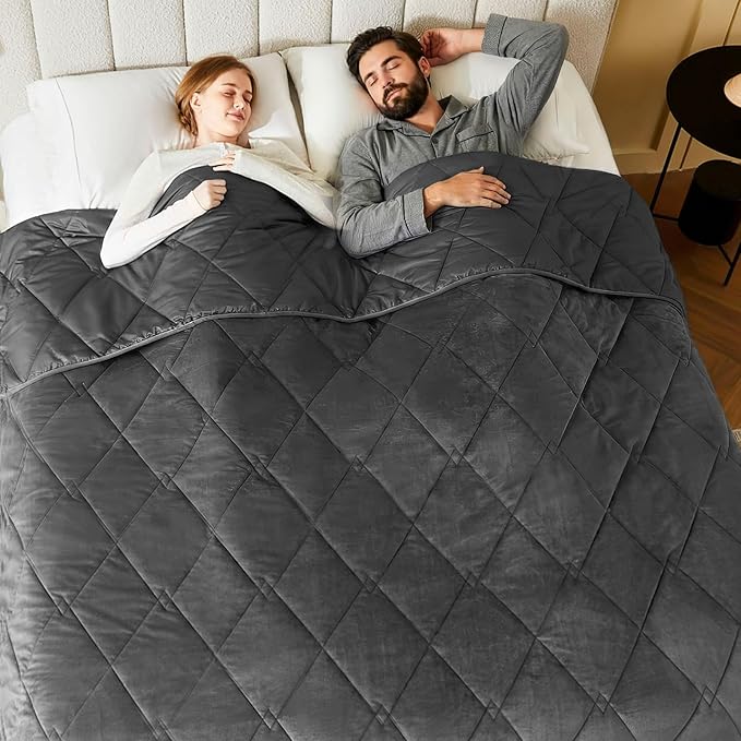 L'AGRATY King Size Weighted Blanket by LAGRATY