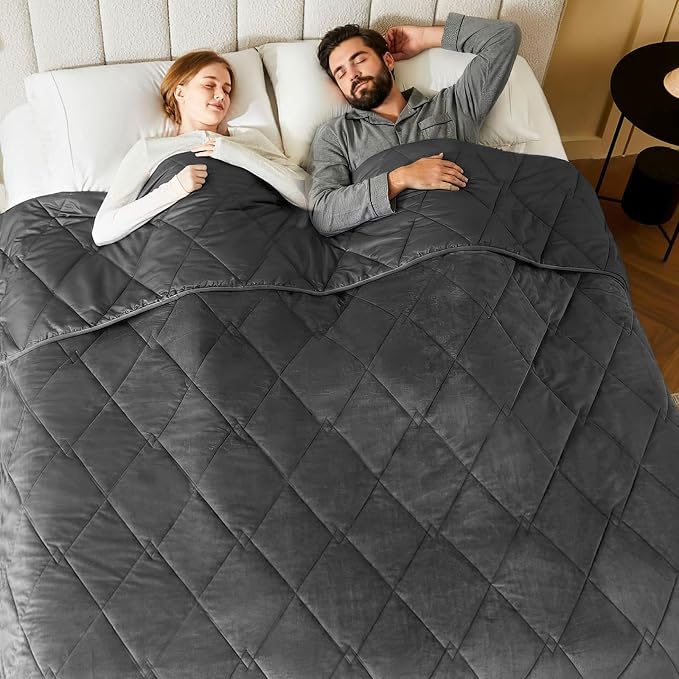 L'AGRATY Queen/King Size Weighted Blanket by LAGRATY