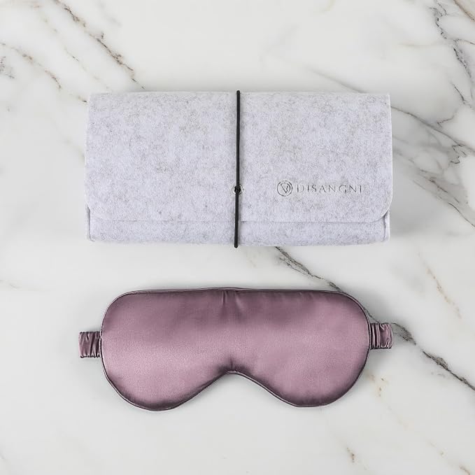 DISANGNI Silk Set: 22 Momme 100% Natural Mulberry Silk Pillow Case & Eye Mask - Image 2