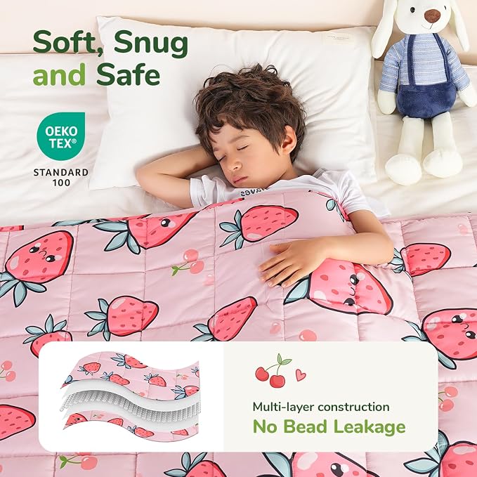 Sivio Weighted Blanket 3lbs, Small Cooling Heavy Blankets, Soft Breathable - Image 3