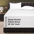 Royale Linens Extra Deep Pocket Queen Fitted Sheet Only by ROYALELINENS