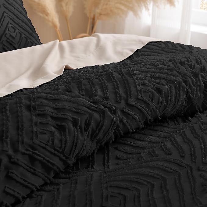 Andency Black Comforter Set Queen, Lightweight Fluffy Bedding Comforter Sets - Image 5