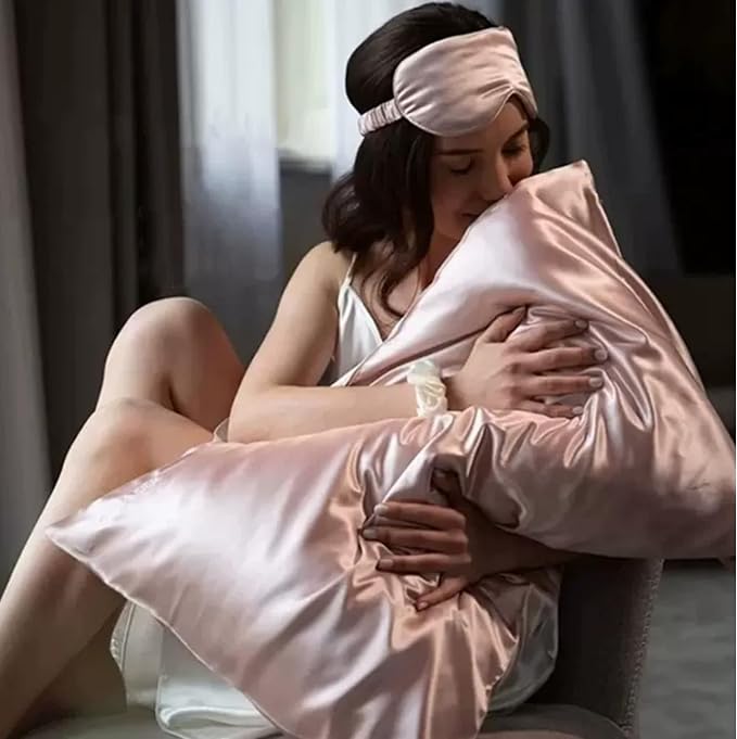 Pink Silk Pillowcase - Image 2