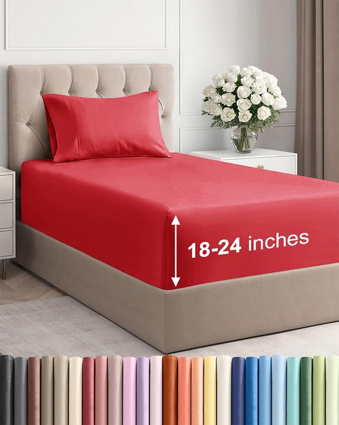 Extra Deep Twin Sheet Set by CGKUnlimited