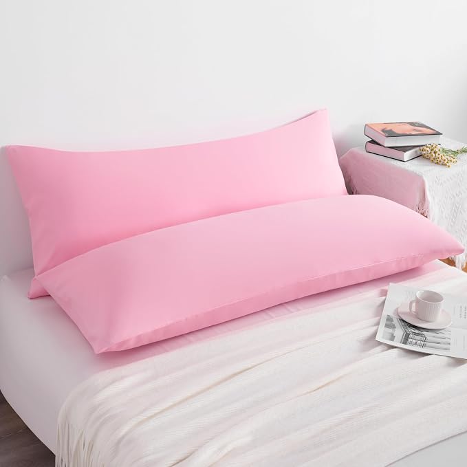 NTBAY Body Pillow Cases Set of 2, 2 Pack Brushed Microfiber 20x54 Pillow Cases - Image 5