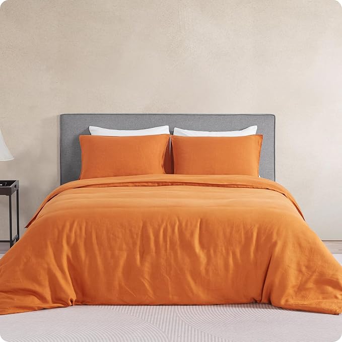 DAPU 100% Linen Duvet Cover Set by DAPU