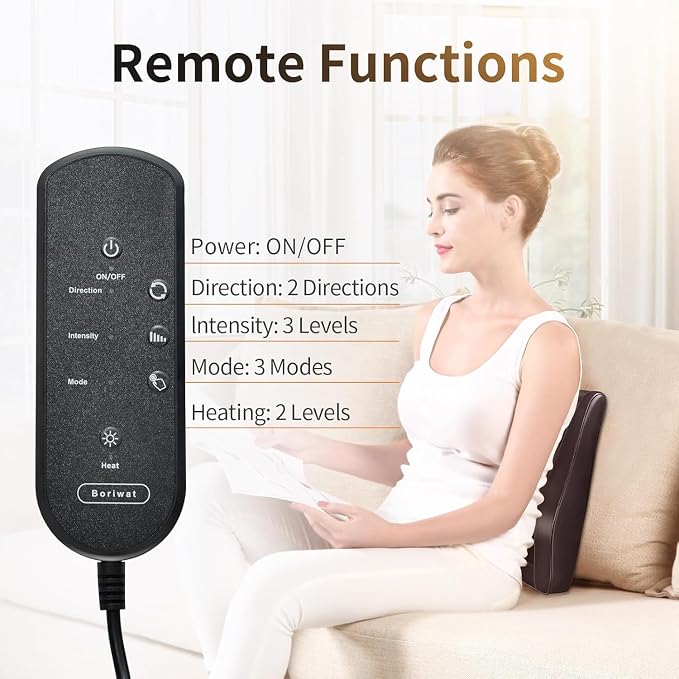 Boriwat Back Massager with Heat, Massagers - Image 5