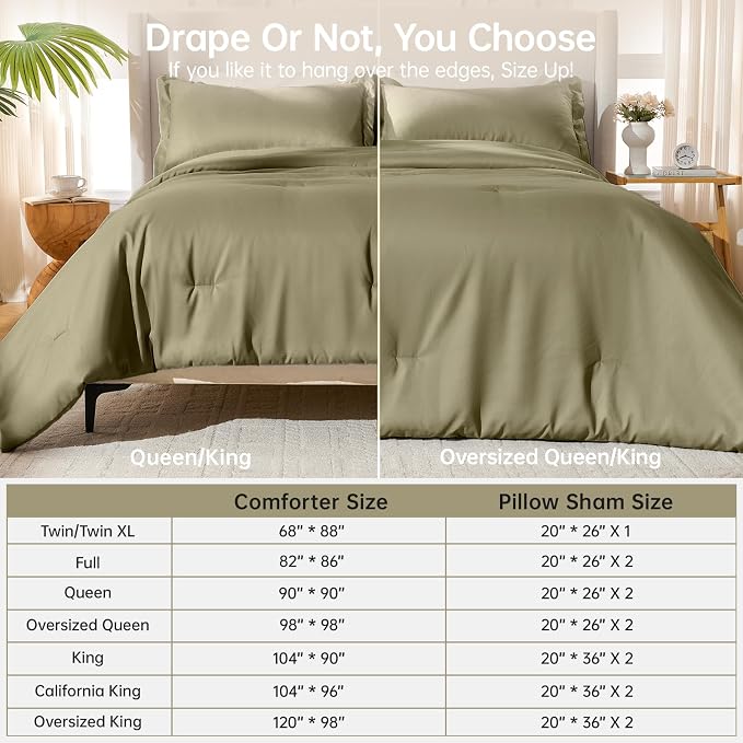 MUXHOMO Full Comforter Set, All Season Ultra Soft Down Alternative Bedding - Image 8