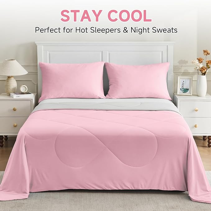 HOMFINE Cooling Comforter Queen Size, Japanese Double-Sided Cold Tech Fabric - Image 5