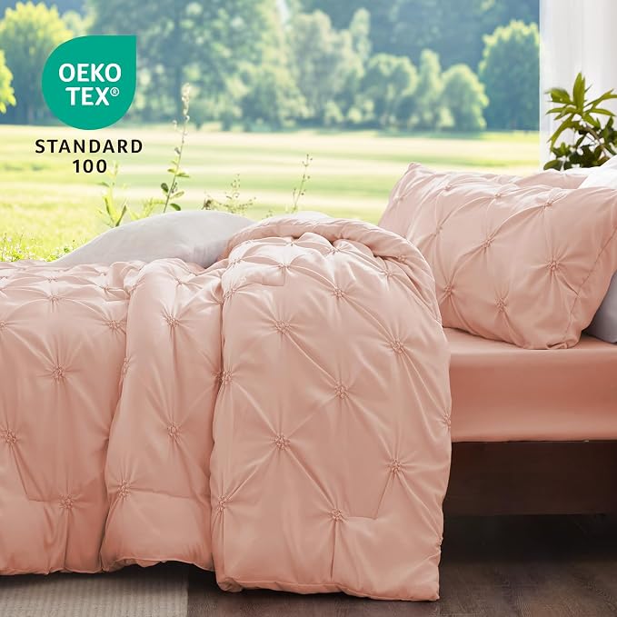 BEDELITE Dusty Pink Queen Comforter Set - Image 3