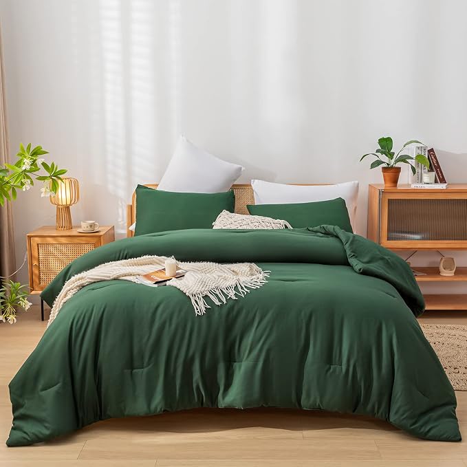 weigelia Emerald Full Size Comforter 3PCS Microfiber Full Size Comforters Set - Image 2