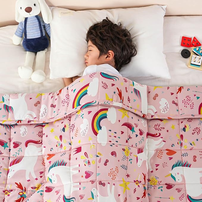 Sivio Weighted Blanket 7lbs, Unicorn Cooling Weighted Blanket, Breathable Heavy - Image 8