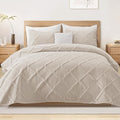 Exclusivo Mezcla King Quilt Set- Brich Beige Quilts Bedding Set by ExclusivoMezcla