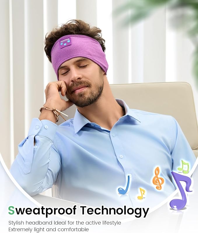 Perytong Sleep Headphones Wireless, Air Travel, Meditation - Image 3
