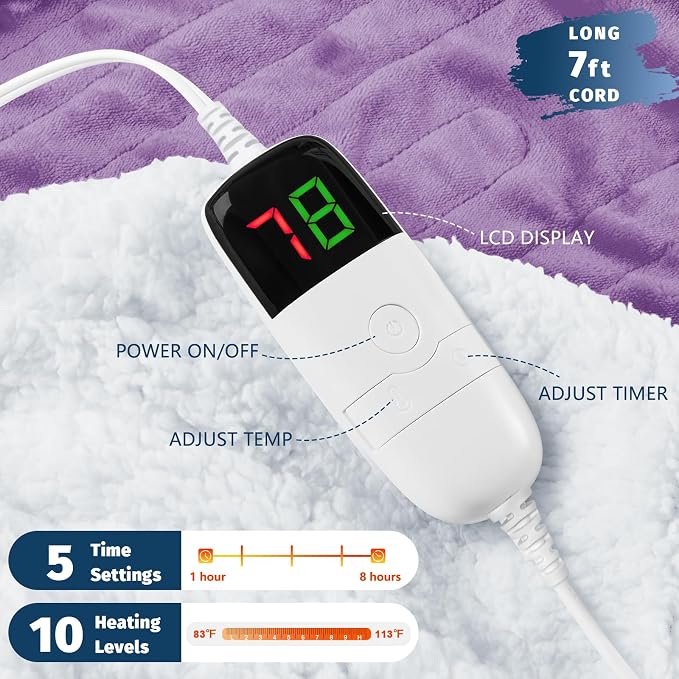 BOMOVA Heated Electric Throw Blanket - Image 2