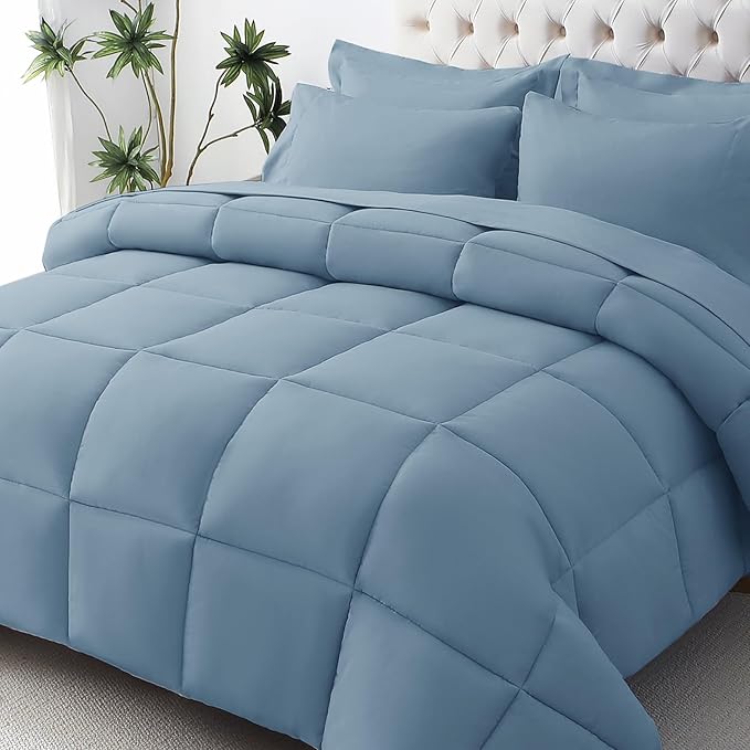 JOLLYVOGUE Twin XL Comforter Set, Ultra-Soft Bed in a Bag Twin XL Size 5 Pieces by JOLLYVOGUE