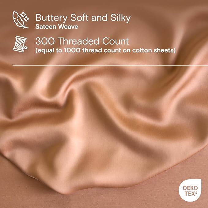 DOZ Sheet Set, 100% Viscose derived from Bamboo, Organically Grown, Buttery Soft - Image 3