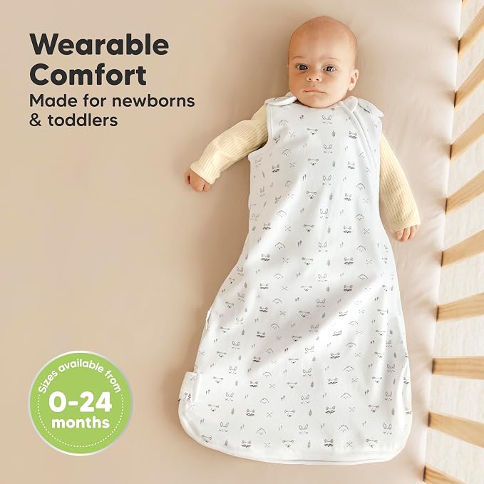 2-Pack Organic Baby Sleep Sacks, 100% Cotton - Image 2