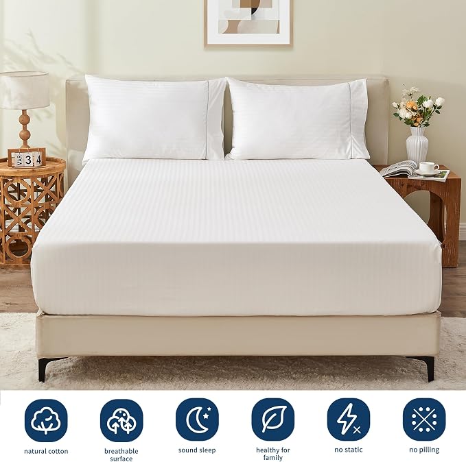 Sunflower Queen Fitted Sheet, 1-Piece Extra Deep Pocket Fitted Bottom Sheet 22" - Image 3