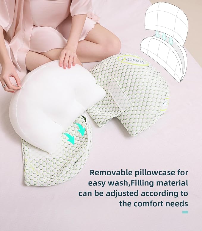 Oternal Pregnancy Pillow for Pregnant Women – Comfortable Maternity Pillow for - Image 5