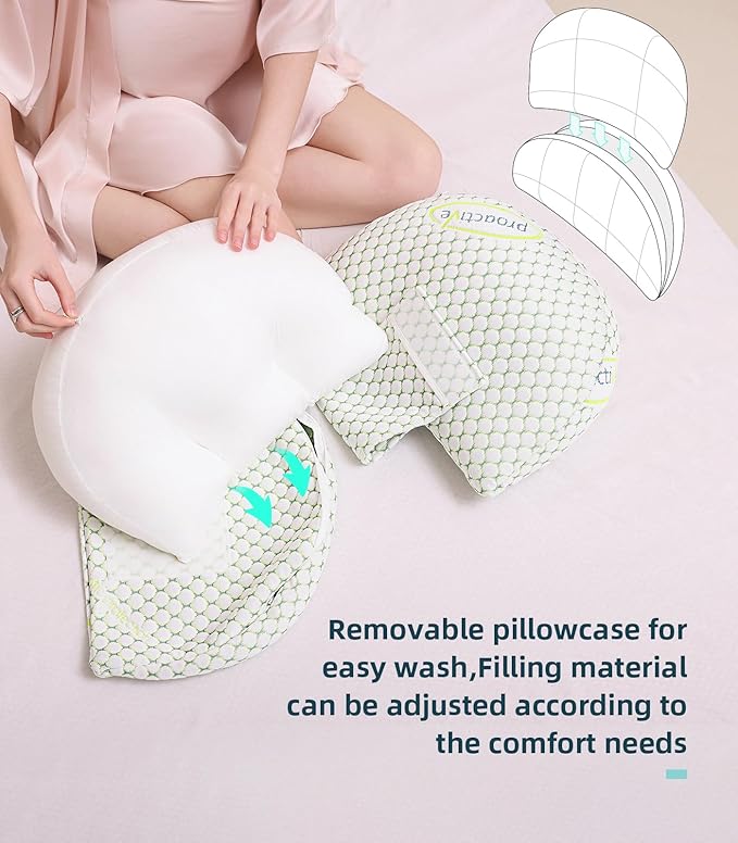 Oternal Pregnancy Pillow for Pregnant Women – Comfortable Maternity Pillow for - Image 5