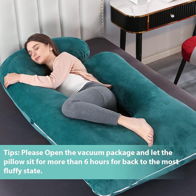 Victostar Pregnancy Pillow, 57 inches U Shaped Maternity Pillow - Image 5