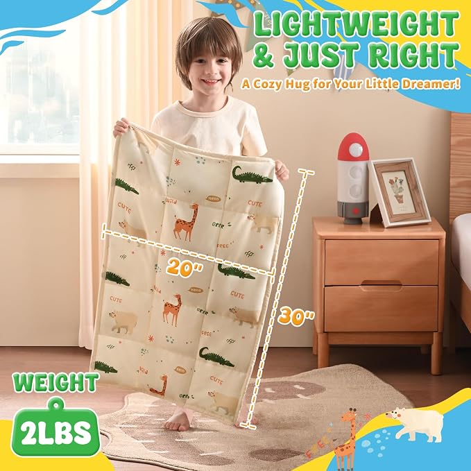 anfie Weighted Lap Pad 2 Pounds, Weighted Blanket Kids Cooling Blanket - Image 4