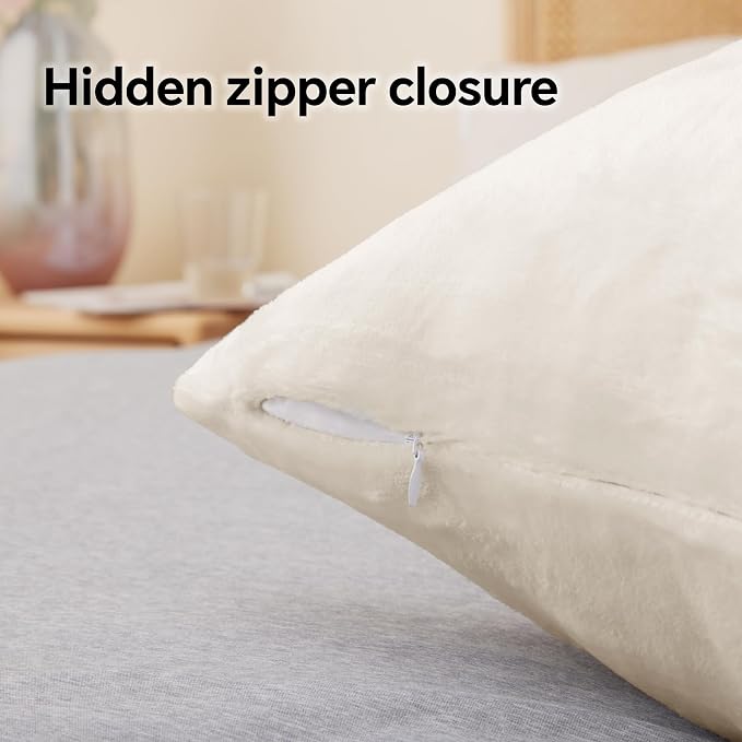 BEDELITE Flannel King Size Pillow Cases Set of 2, Super Soft Fleece Pillowcases - Image 6