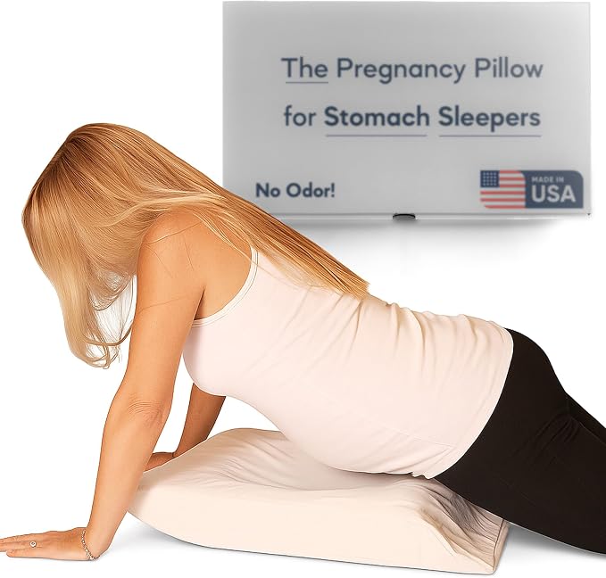 Belly Pillow, Pregnancy Pillow for Stomach Sleepers, USA Made, No Odor by Unknown